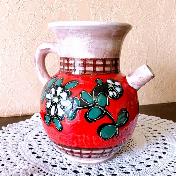 Carafe, cruche, chevrette artisanale, céramique 