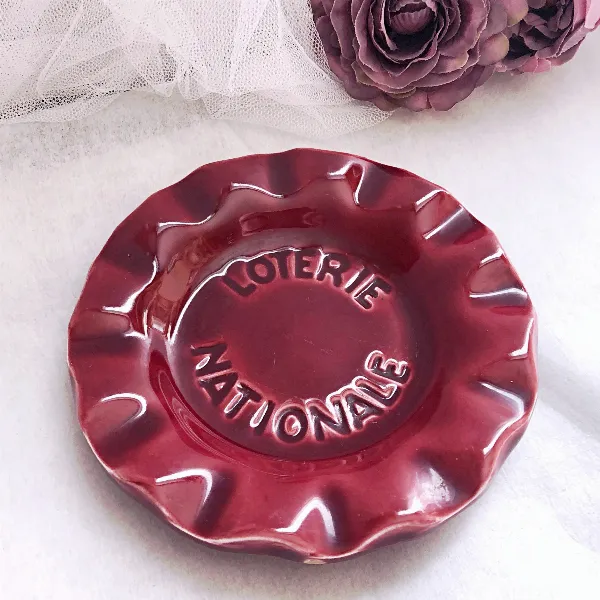Cendrier collection La Loterie Nationale bordeaux vintage
