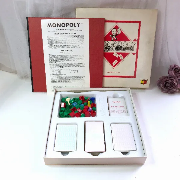 Jeu société Monopoly Miro-Meccano 2 à 4 joueurs vintage An 60  France Complet